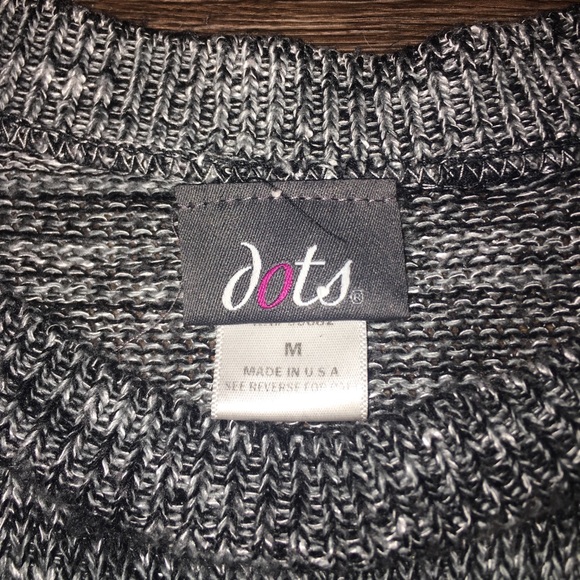 *Dots* Cold Shoulder Sweater - Picture 4 of 6